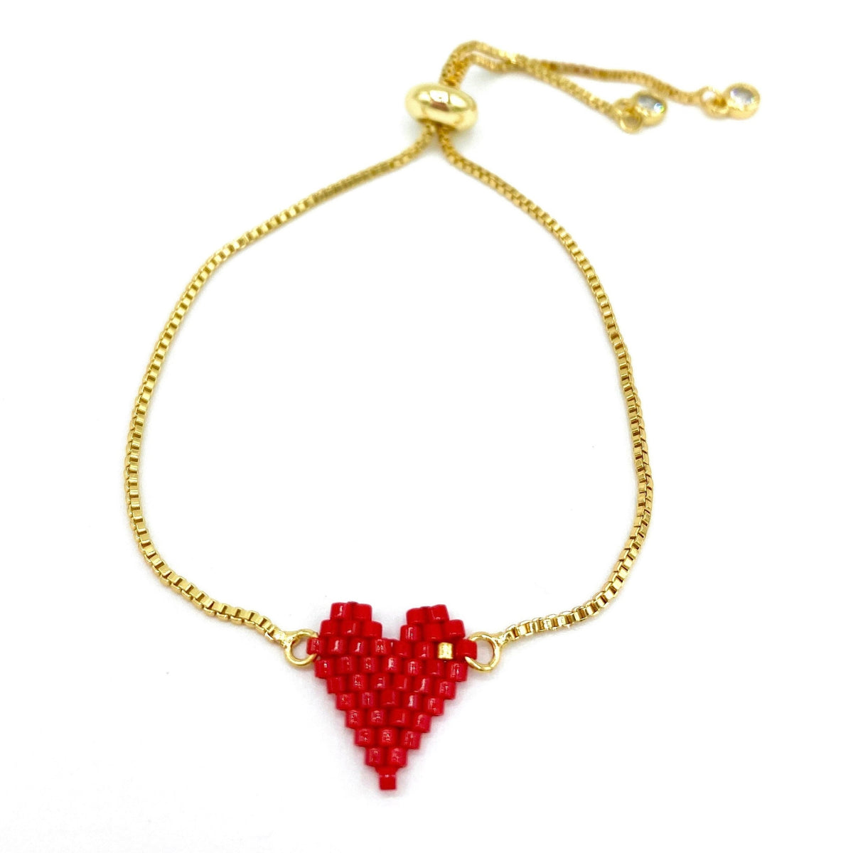 Single Heart Miyuki Bracelet