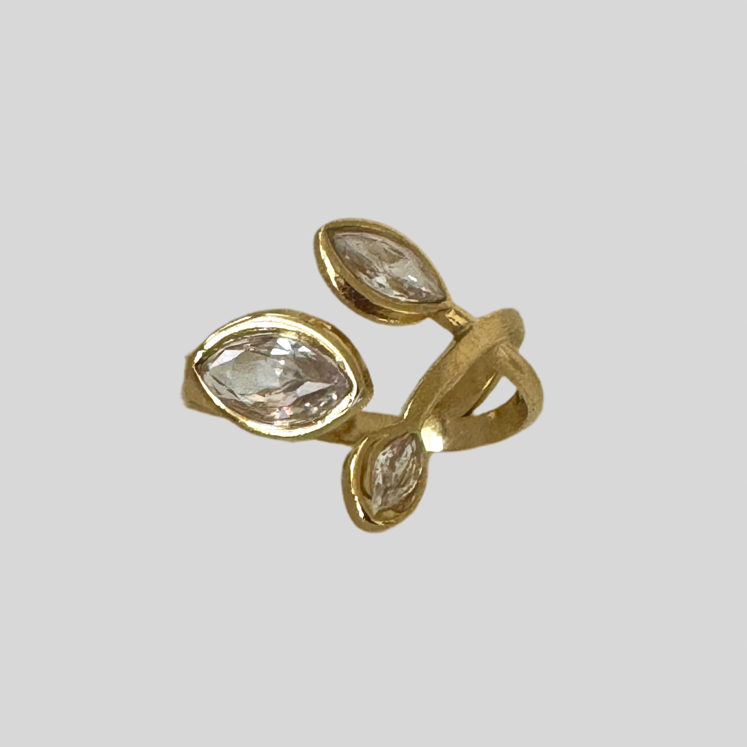 Golden Leaf Wrap Ring