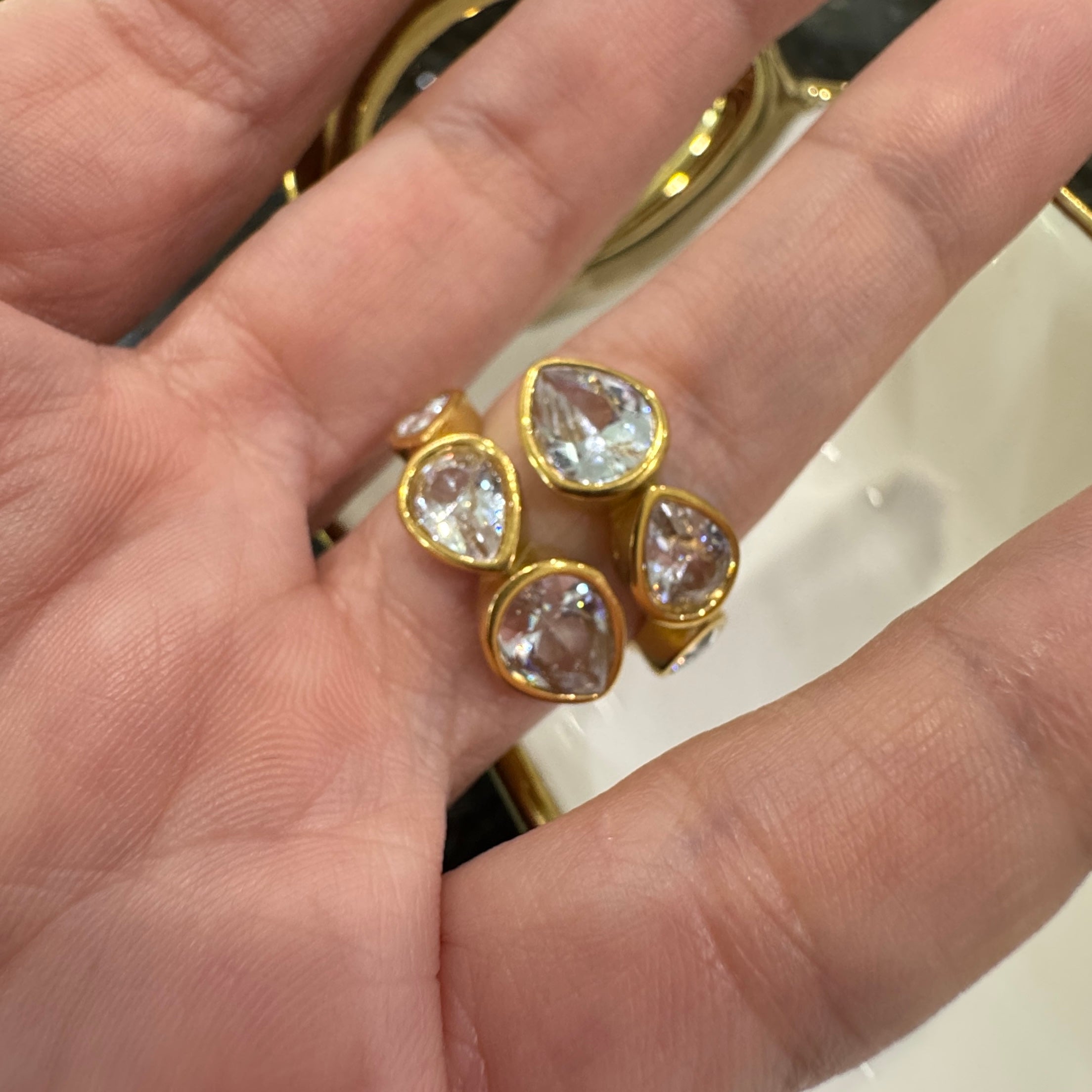 Cascade Crystal Ring