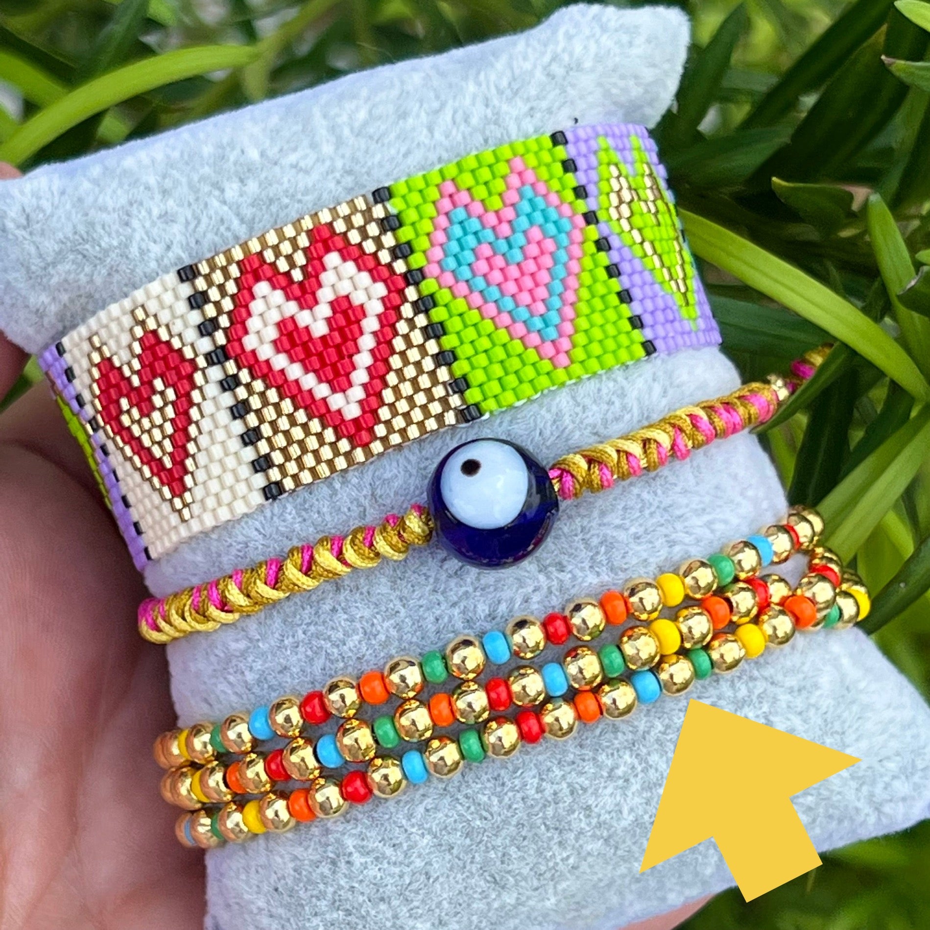Stamp Heart Miyuki Bracelets