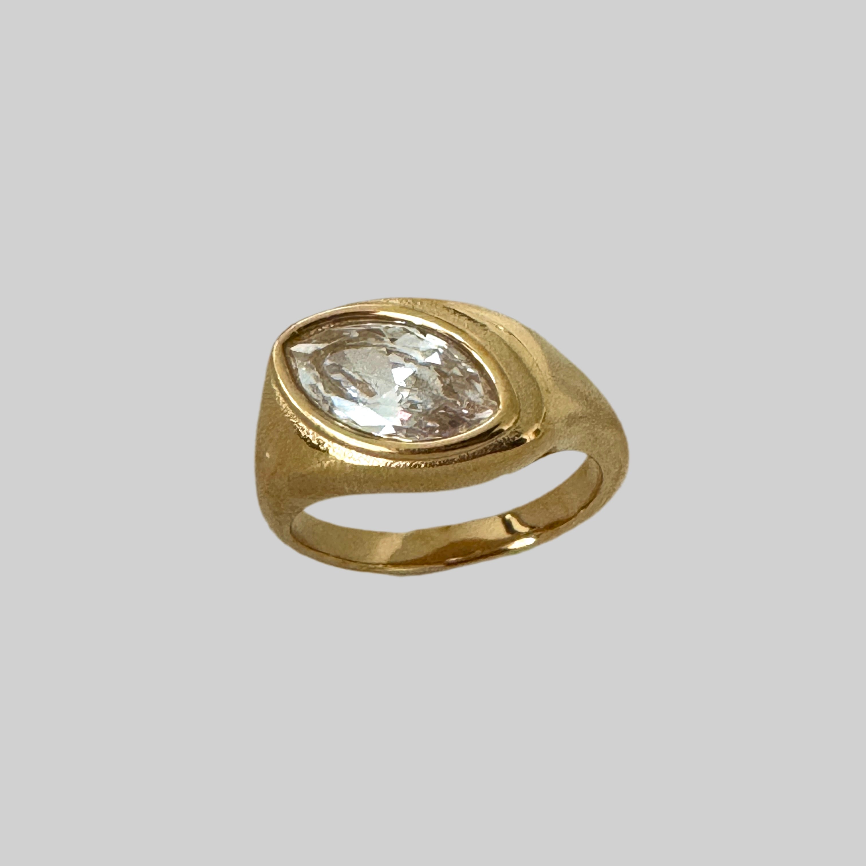 The Golden Marquise Ring