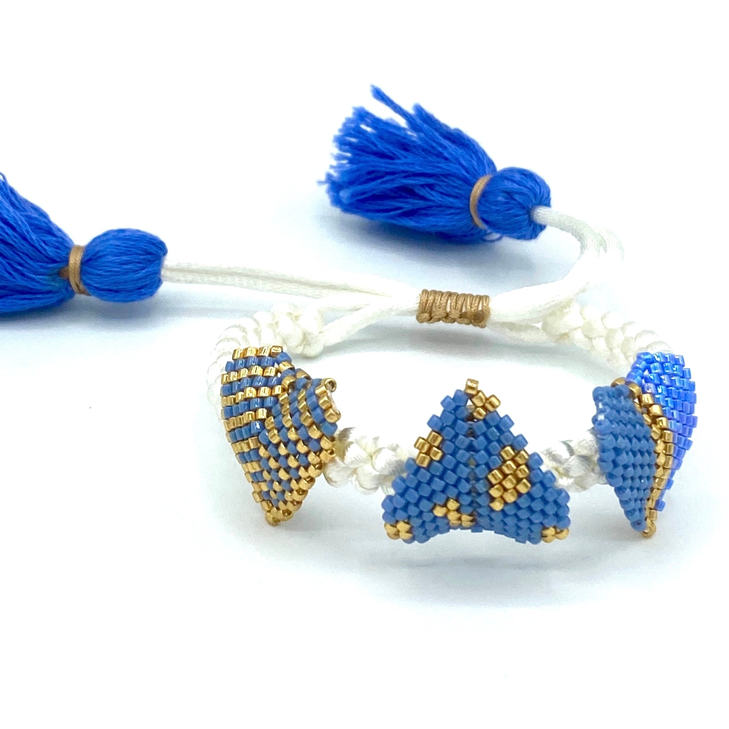 GISELE BLUE HEART miyuki bracelet