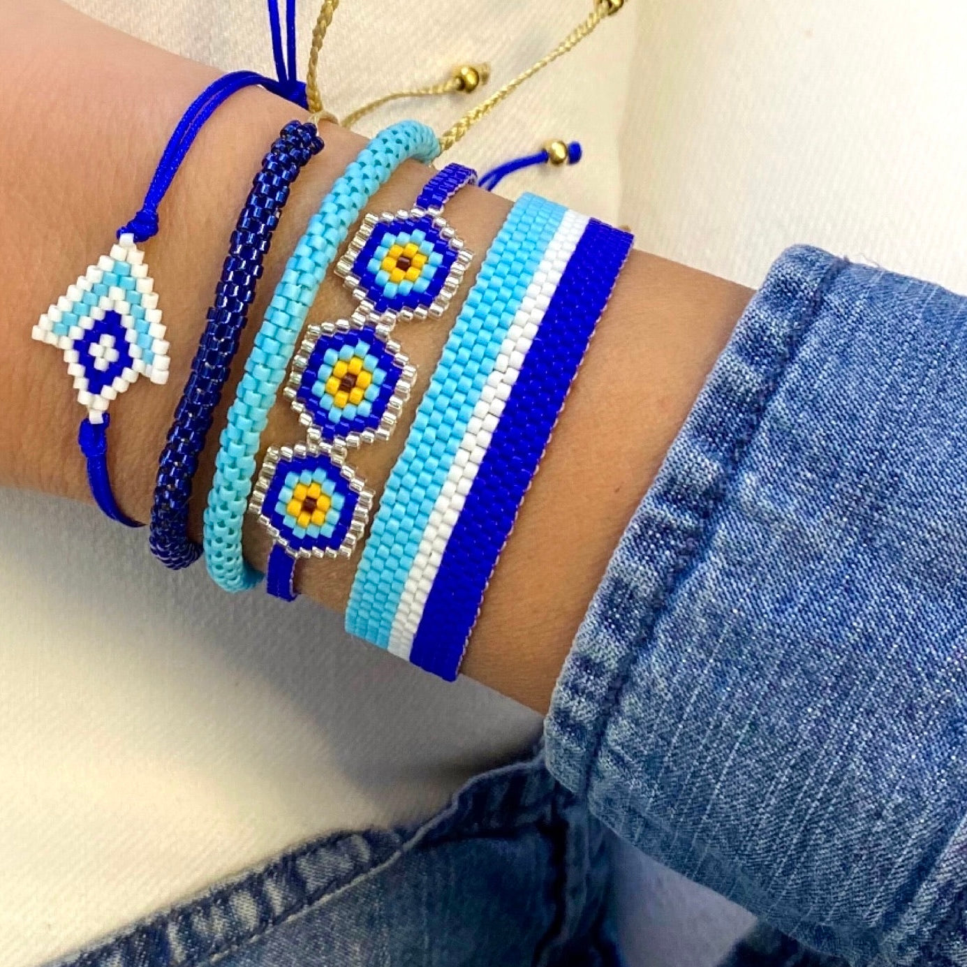 BLUE SKY miyuki bracelet