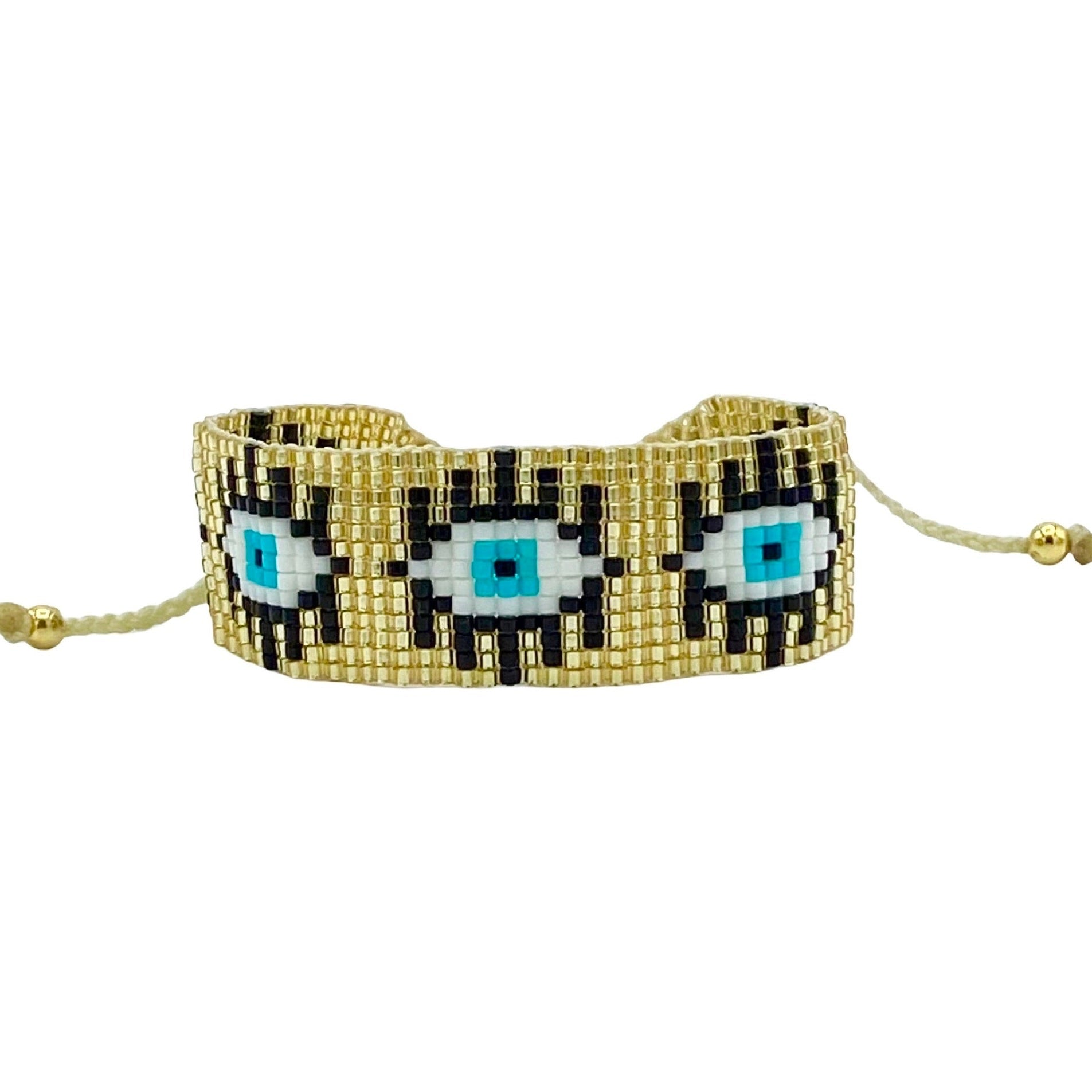 Gold Eye Miyuki Bracelet