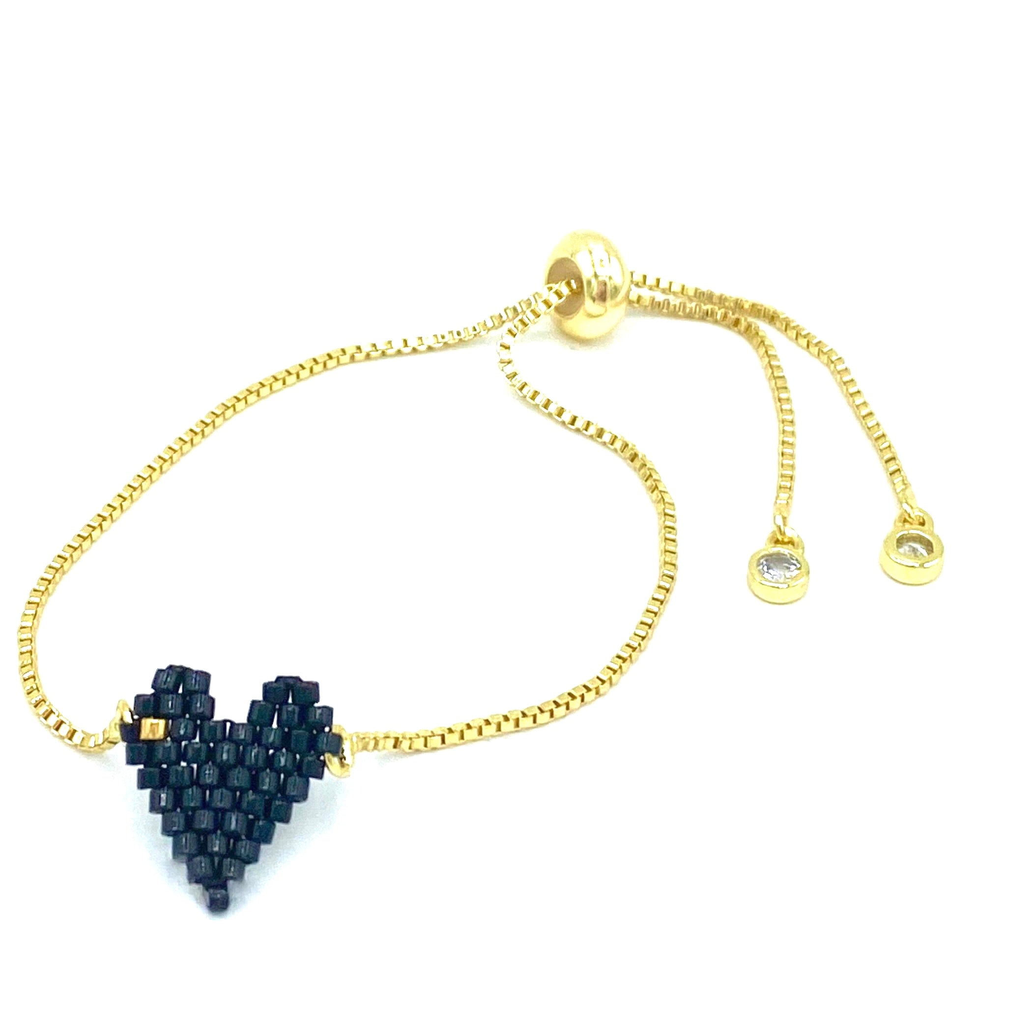 HEART CHARM miyuki  bracelet