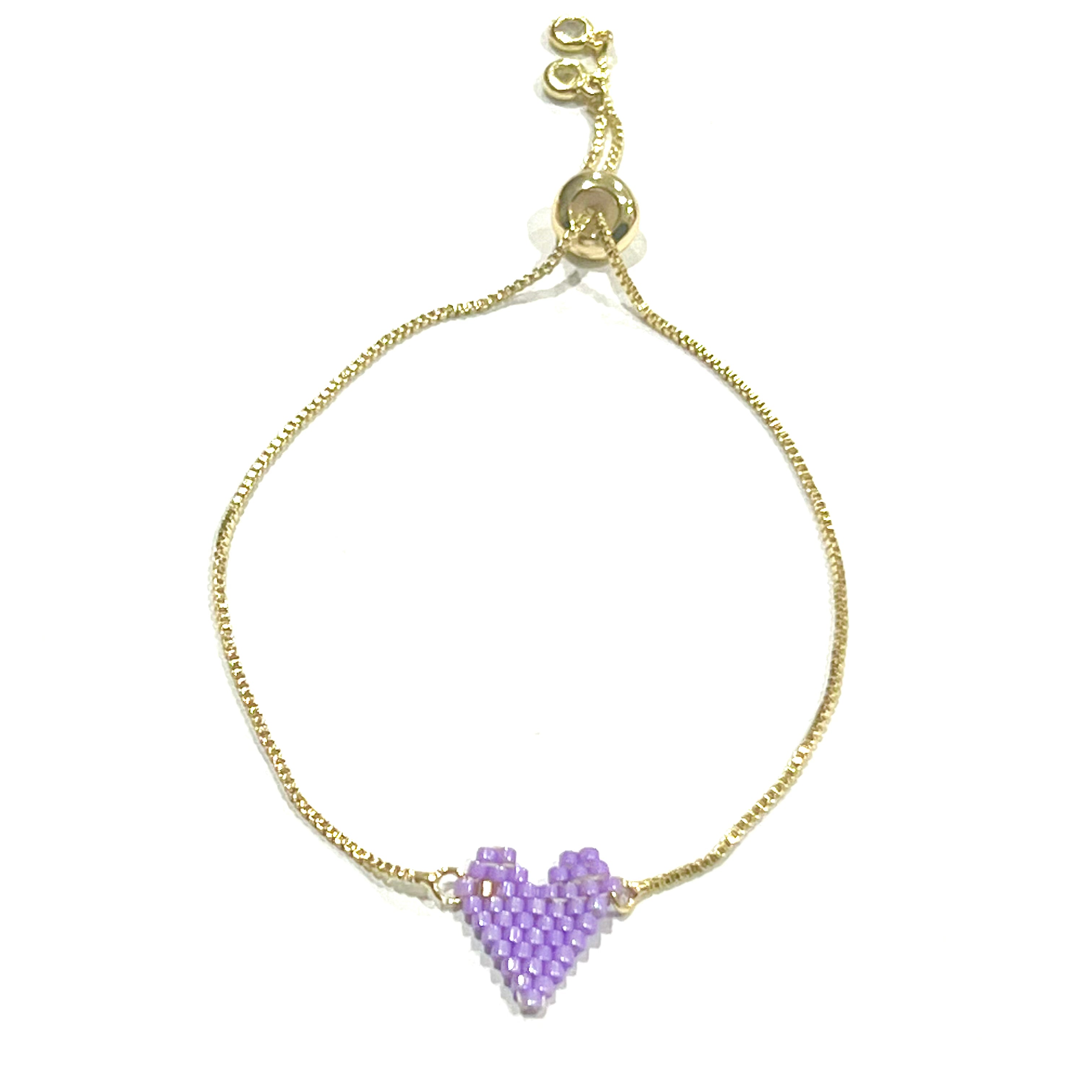 HEART CHARM miyuki  bracelet