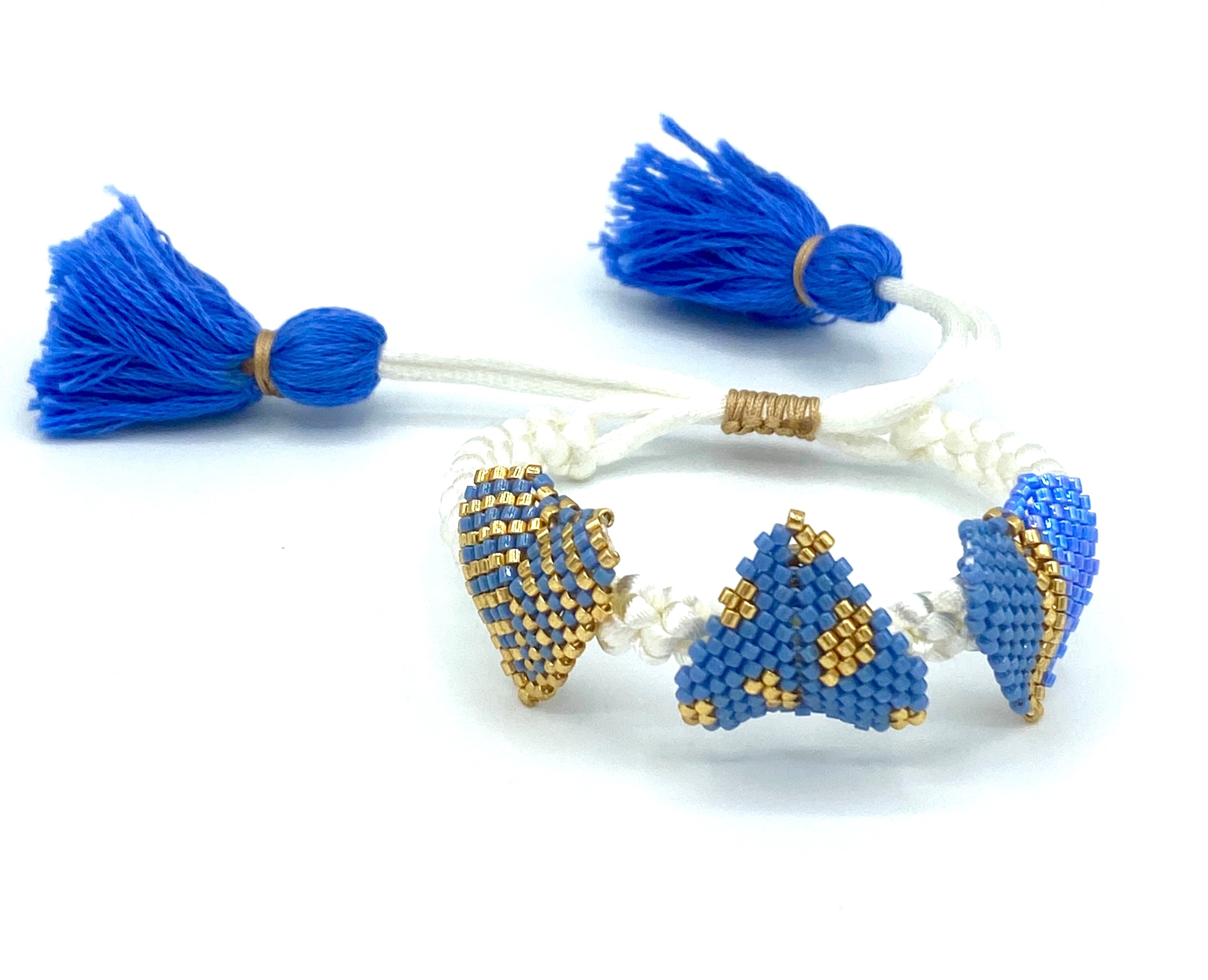 GISELE BLUE HEART miyuki bracelet