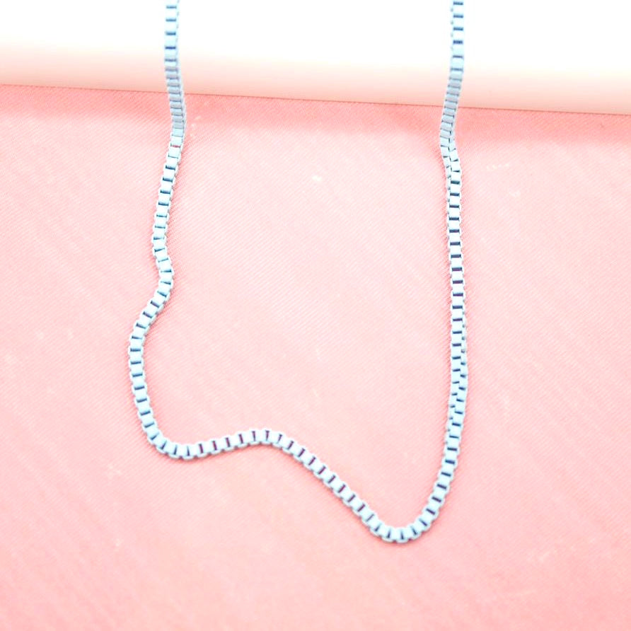 Enamel Color Box small Necklace