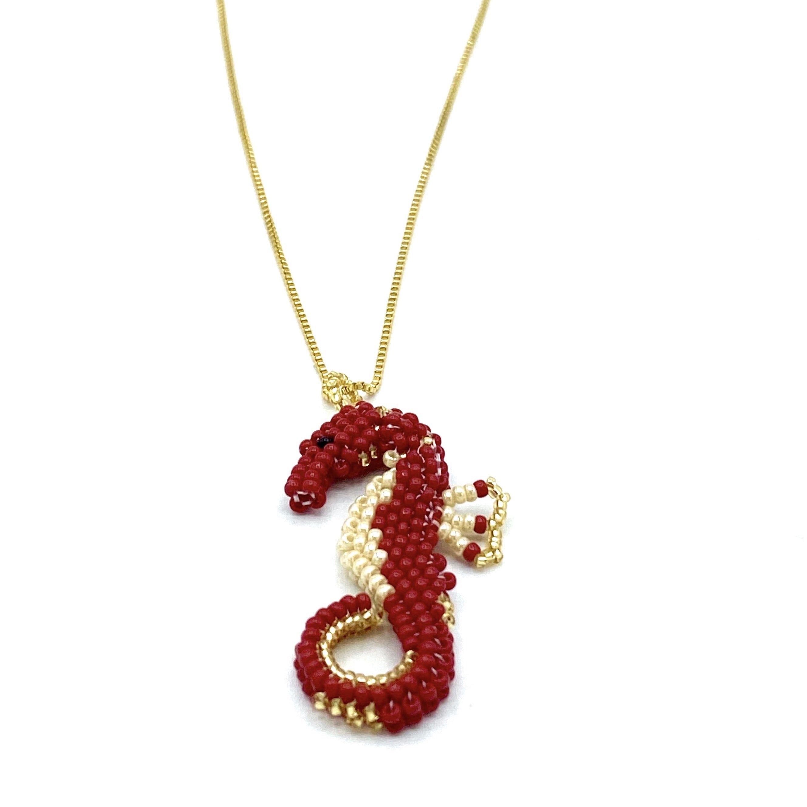 SEA HORSE miyuki necklace