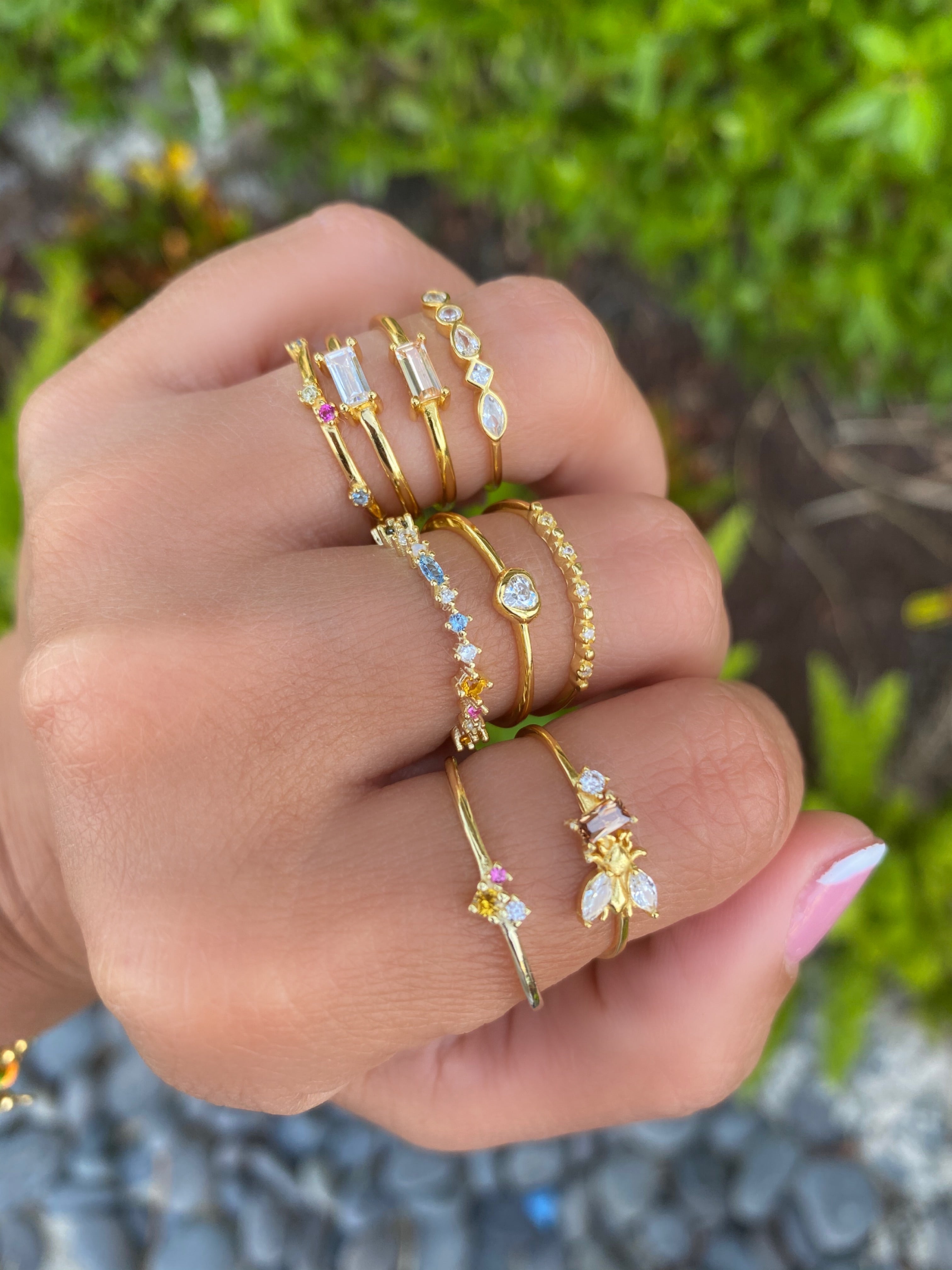 SINGLE BAGUETTE band ring