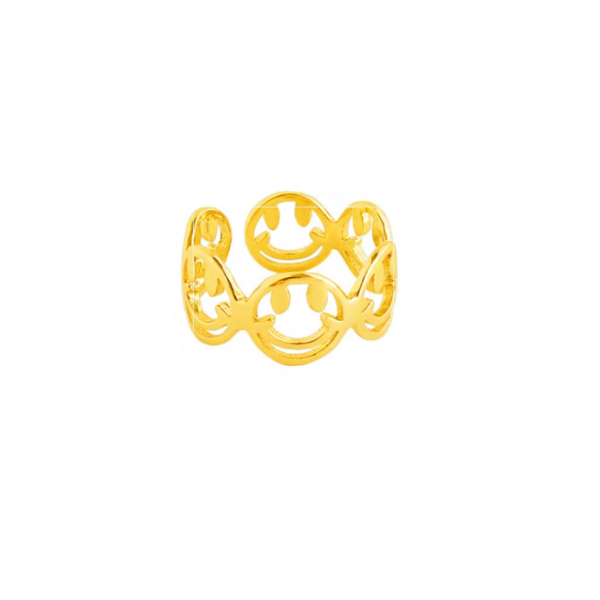 SMILE FACE BAND ring