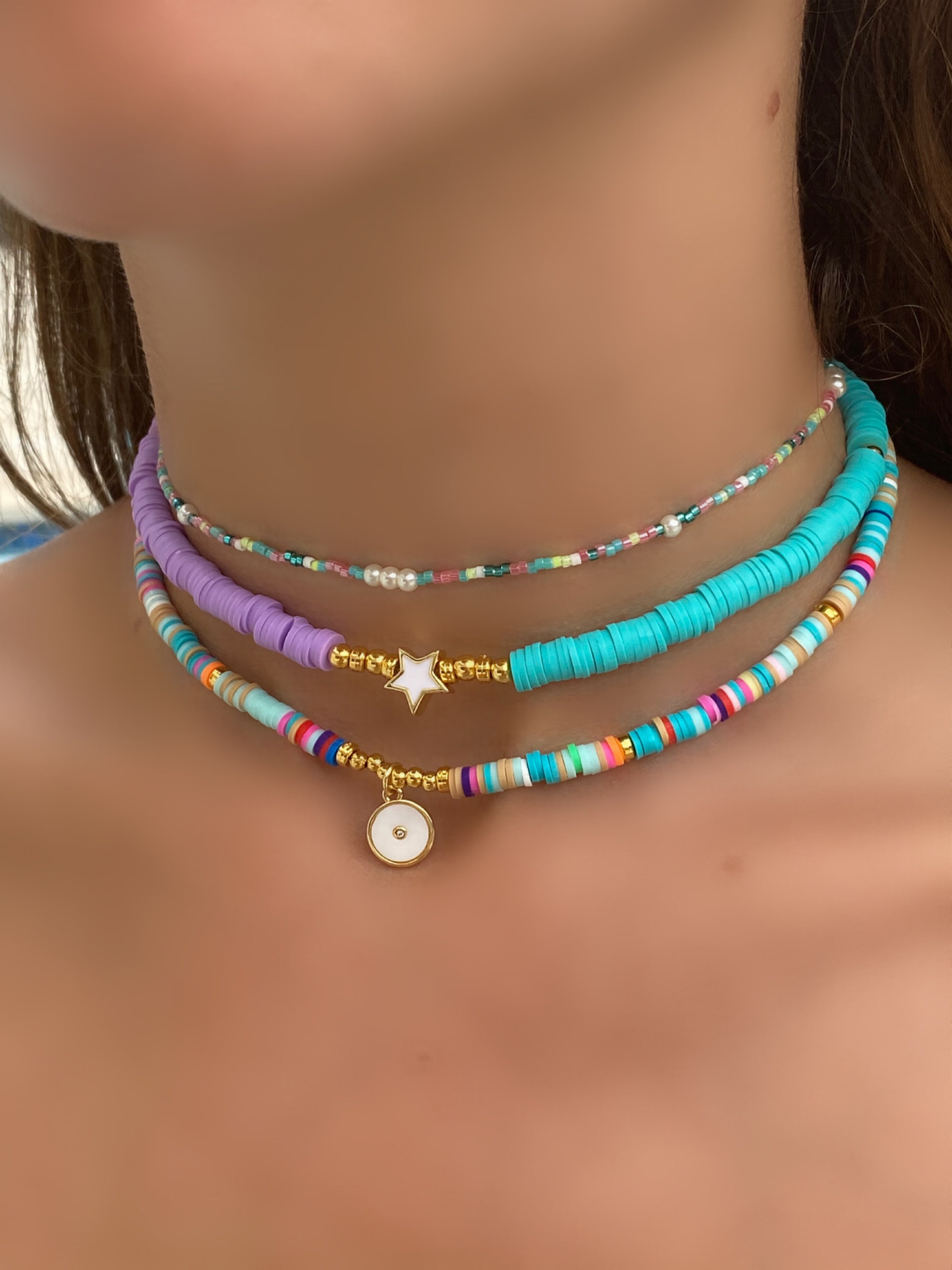 Turquoise Rainbow chokers Necklace