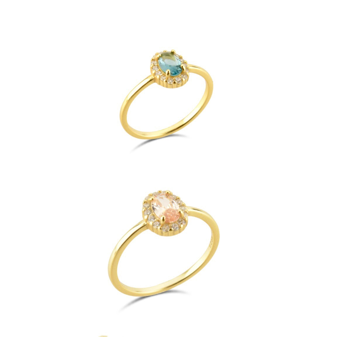 Pastel solitary ring