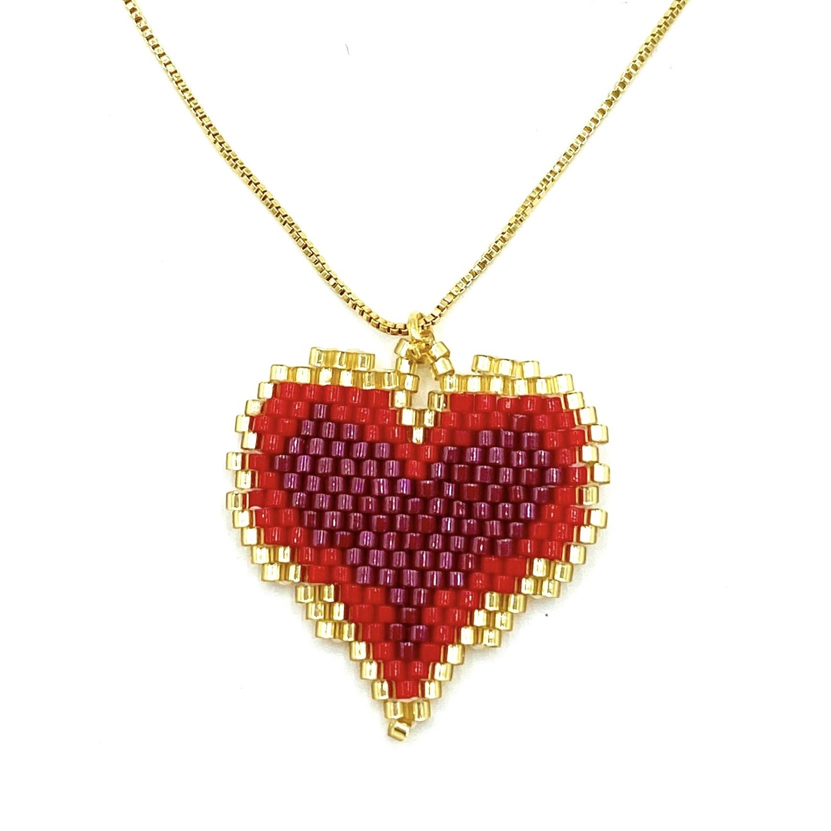 HANNAH Heart miyuki necklace