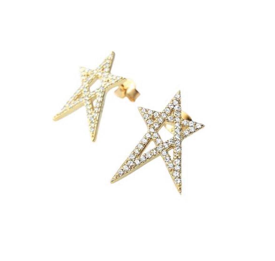 Fancy Star studs earrings