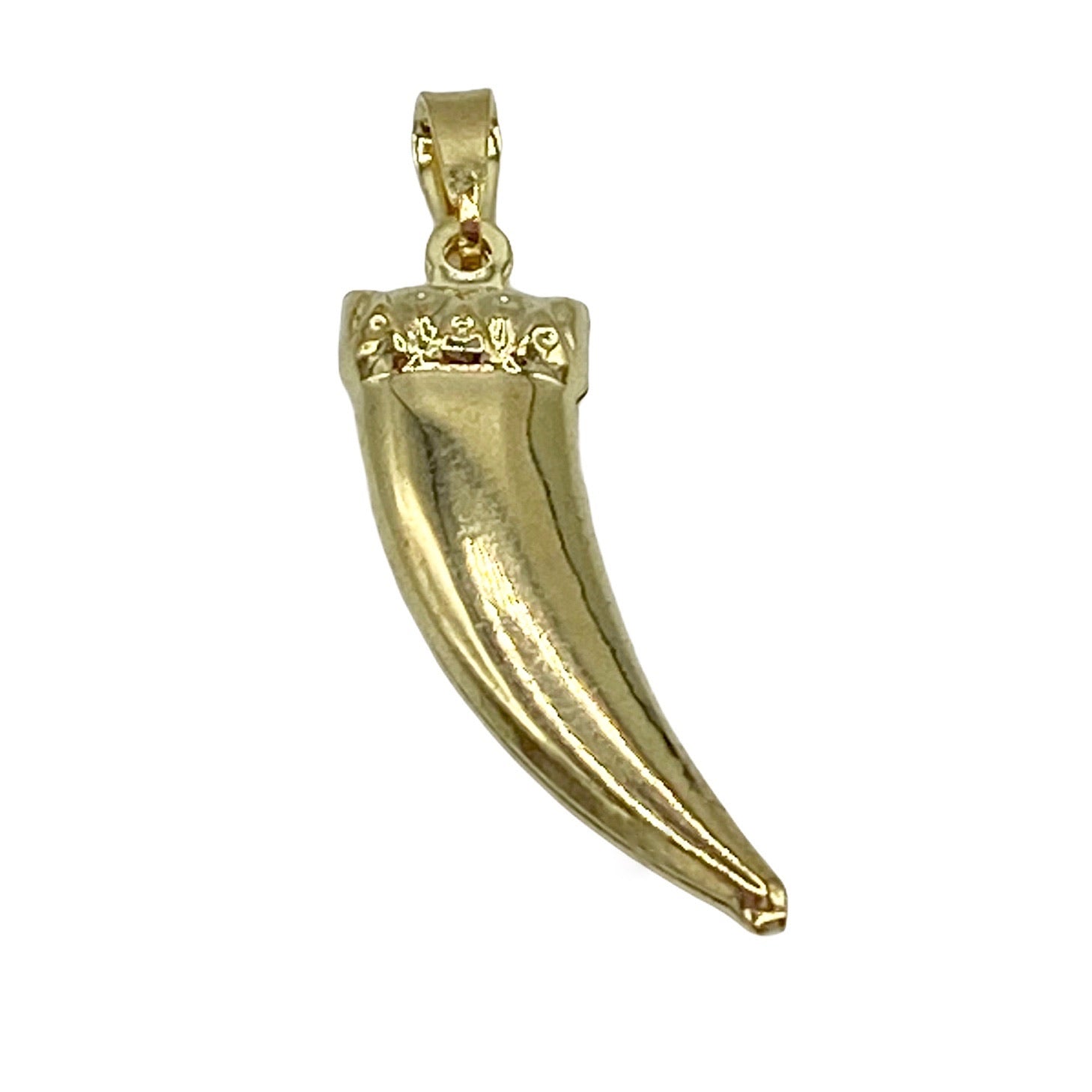 HORN GOLD- necklace Charm