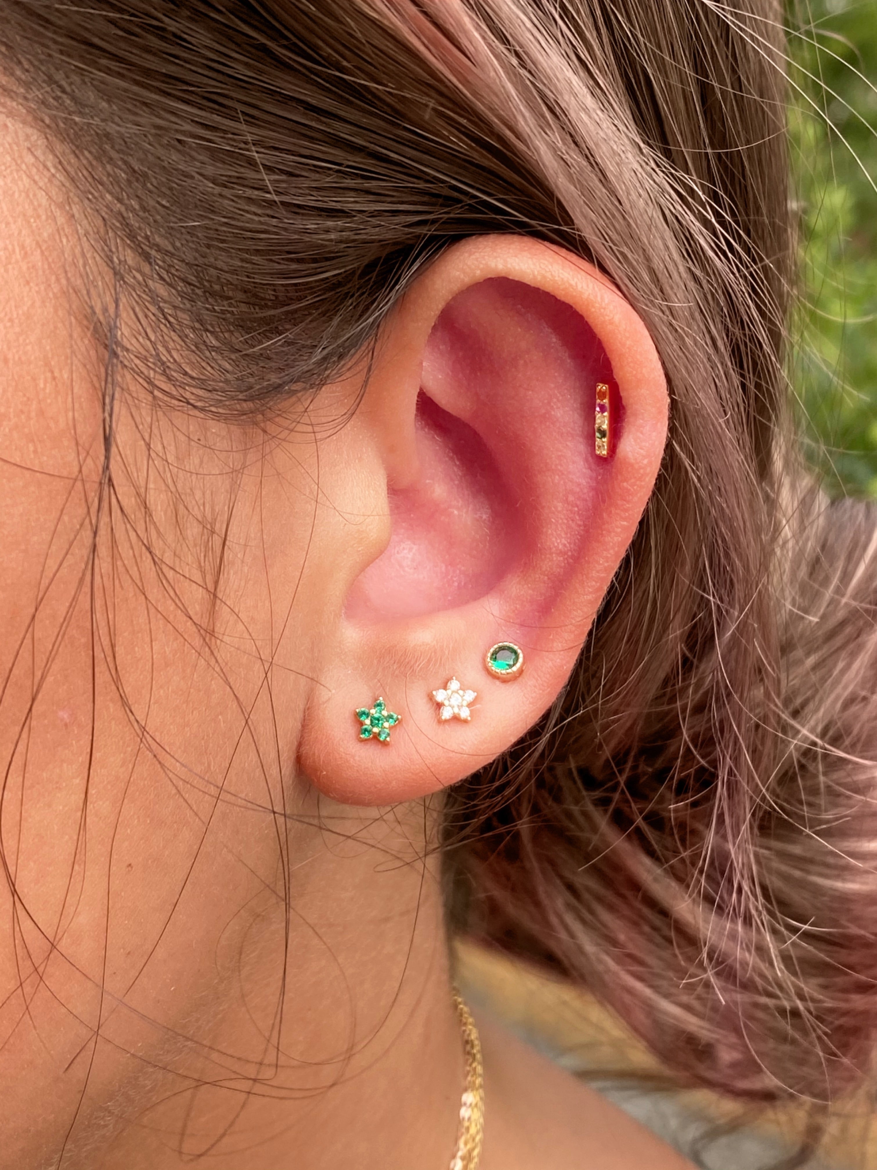TINY STAR stud earrings