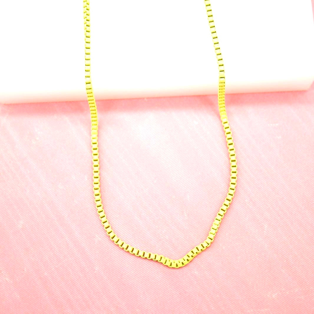Enamel Color Box small Necklace