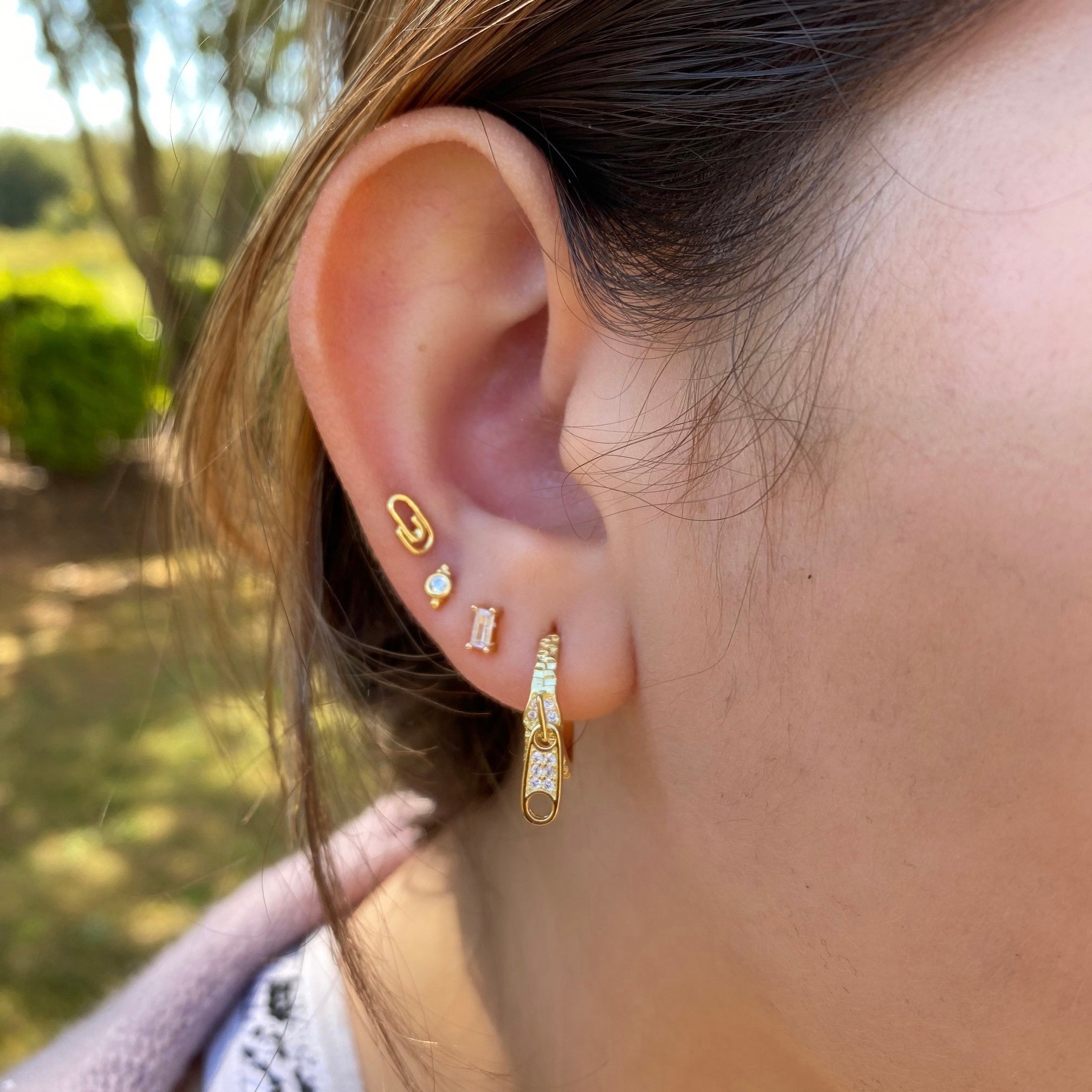 BAGUETTE Studs earrings